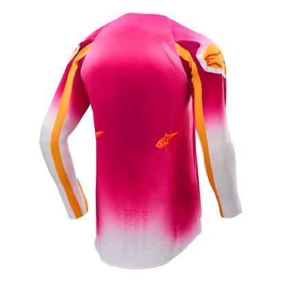 Maillot cross Alpinestars SUPERTECH - SX MIG AFD 2025 - Rose / Blanc