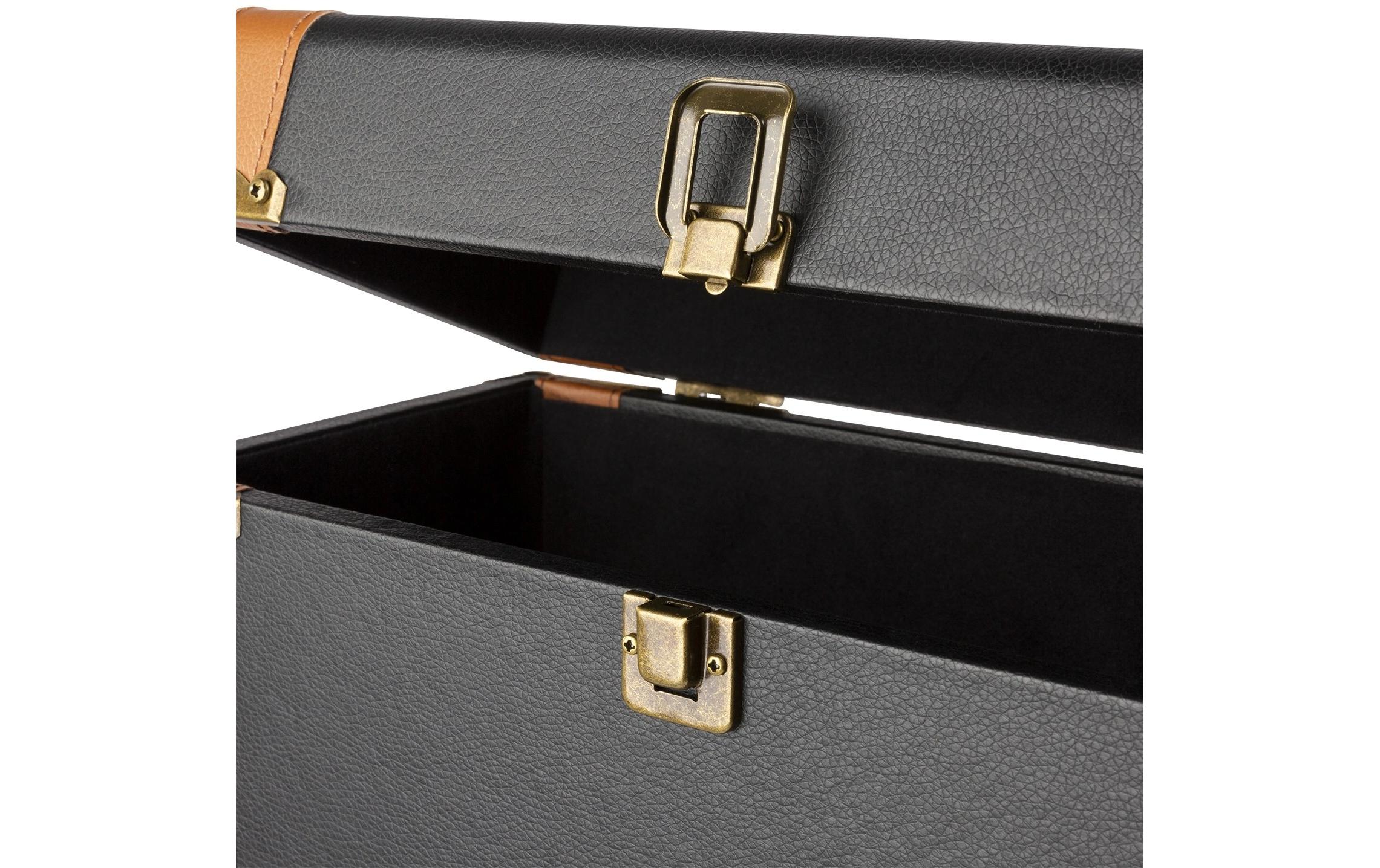Transportcase RC37 Bronze/SchwarzStilvolles Transportcase in Lederoptik mit Vinylummantelung