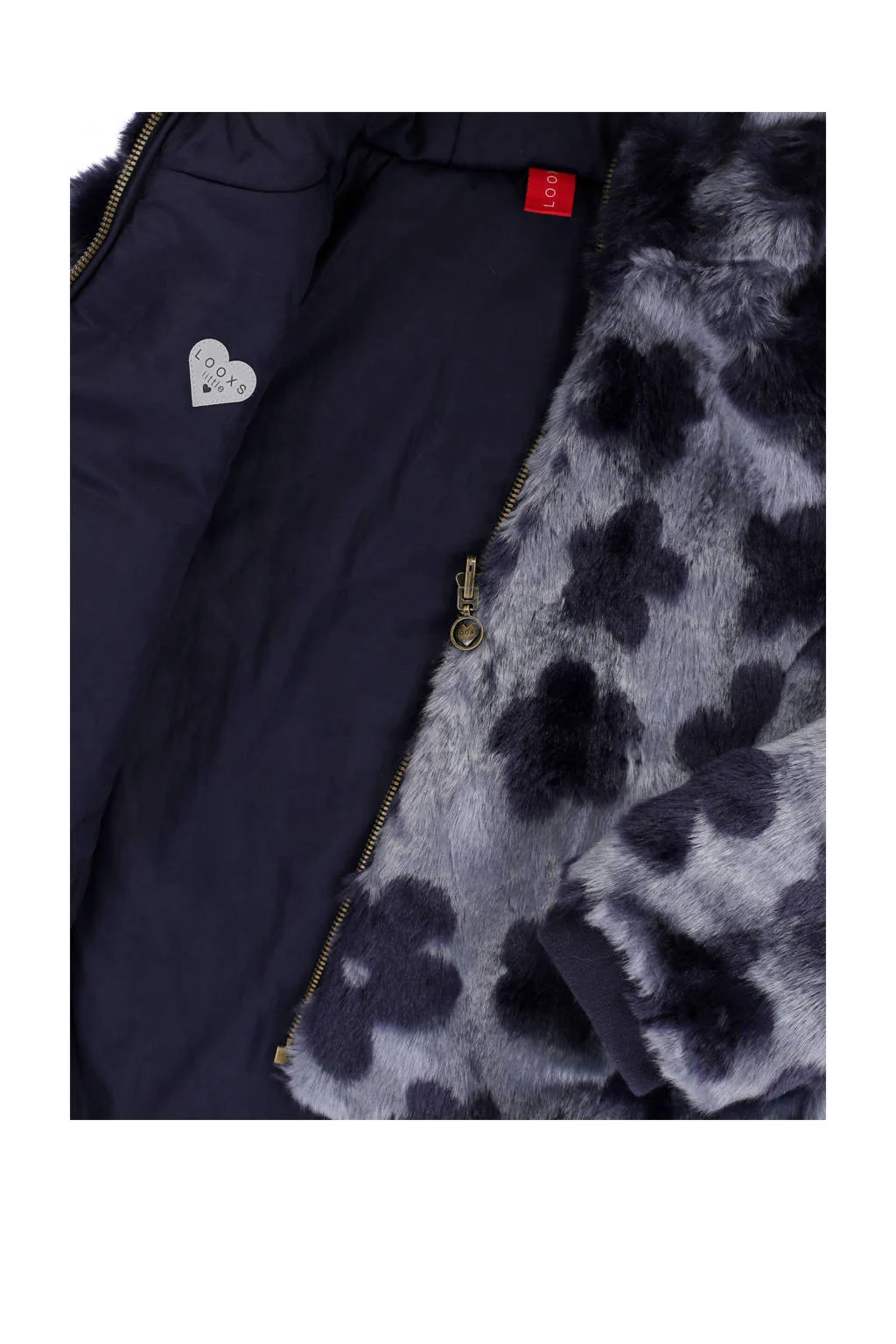 LOOXS little winterjas donkerblauw
