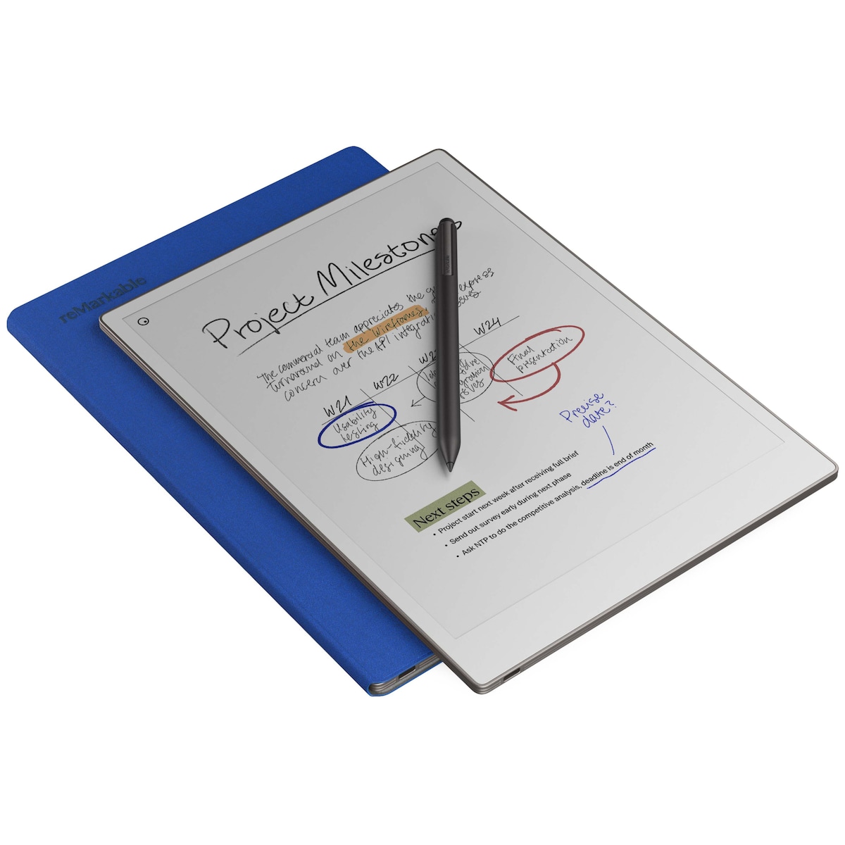 reMarkable BookFolio Pro Mosaic Weave (Cobalt)