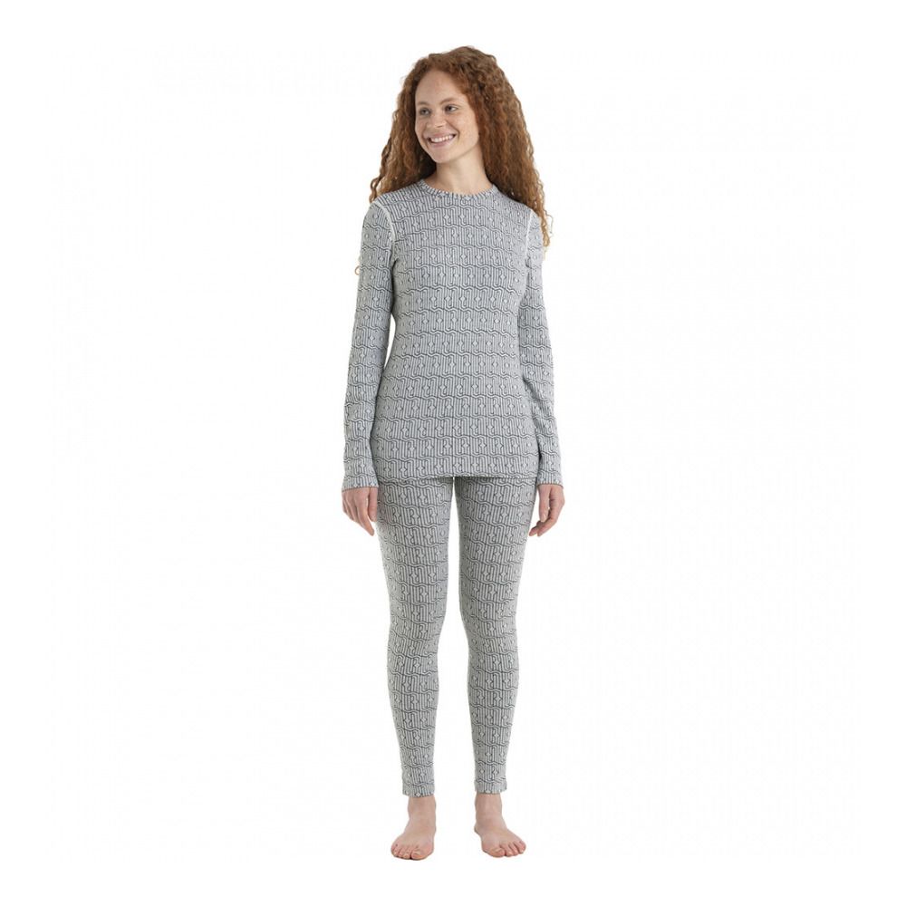 Icebreaker 260 VERTEX HERENGA - Sous-couche Femme snow/black