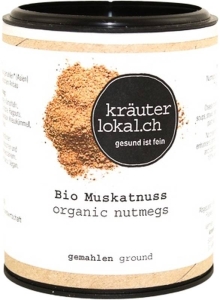 Kräuterlokal Muskatnuss Bio gemahlen, 50 g