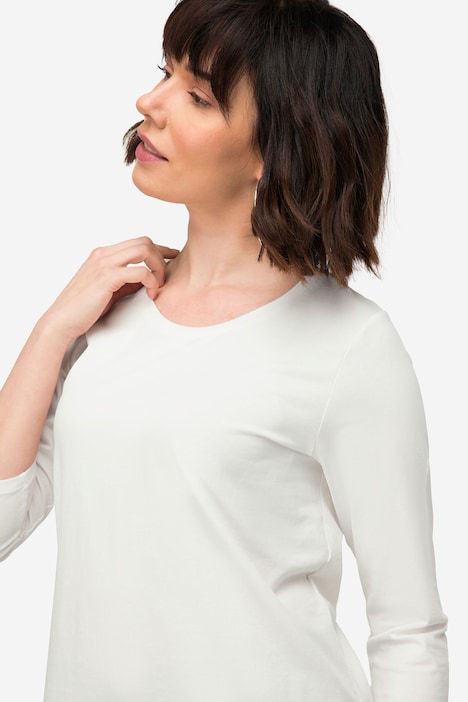 T-Shirt, Rundhals, 3/4-Ärmel