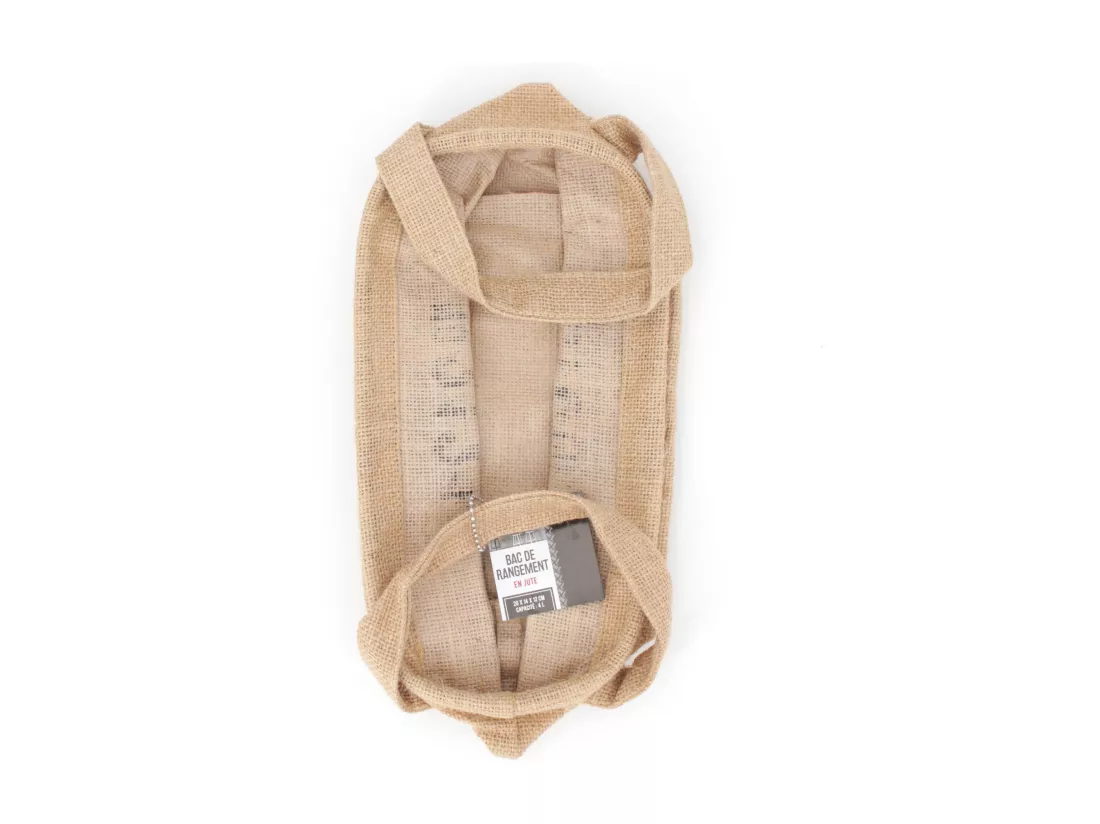 Panier de rangement 4L en jute beige 213 LE DOCK