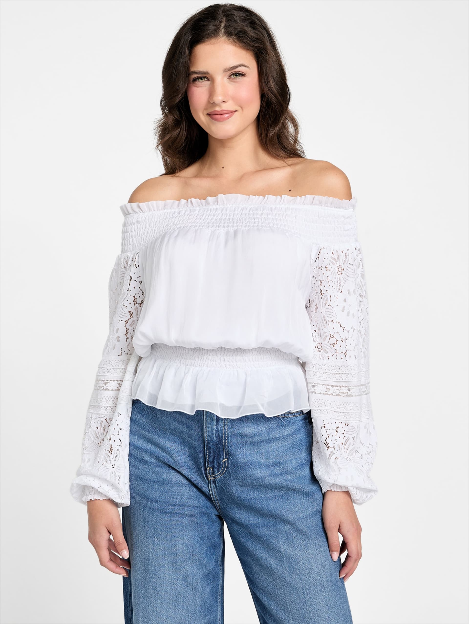 Blusa Audrey com ombros à mostra