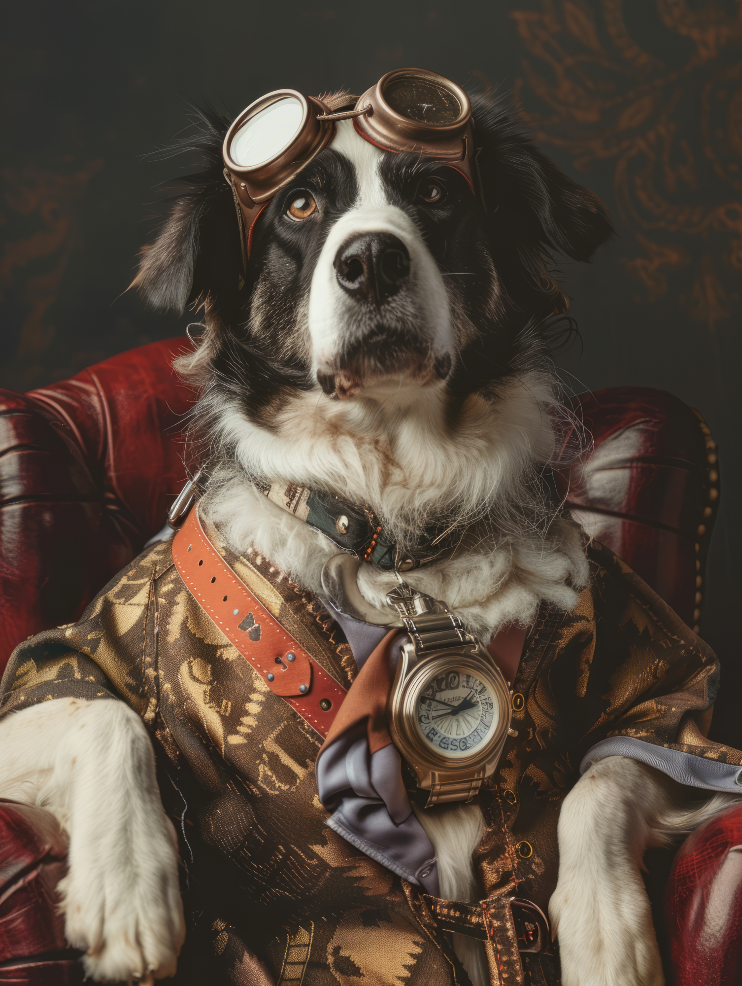 Canvas schilderij van een Tibetaanse Mastiff hond 80x120 cm
