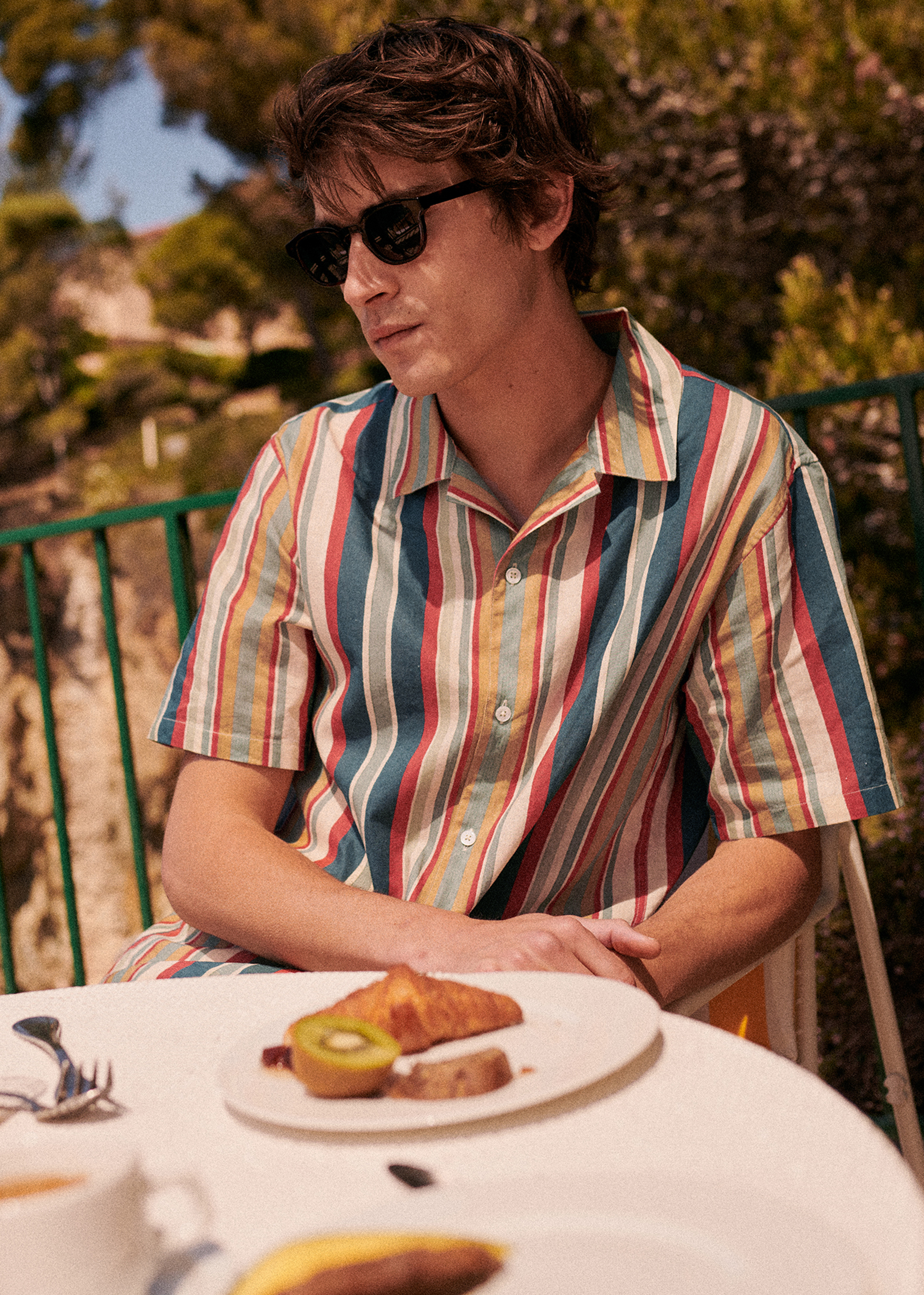 Chemise Holt - Rayures Bleu Vert Rouge - POUR LUI 5906590
