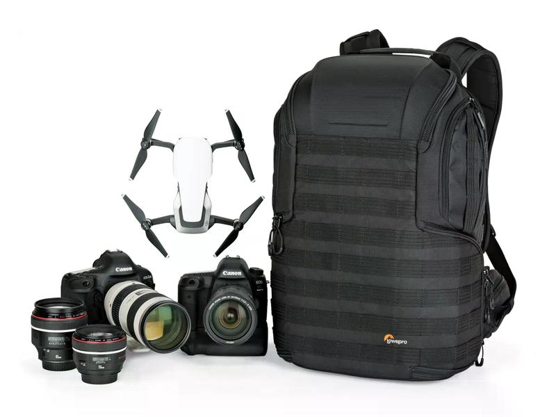 Lowepro Fotorucksack ProTactic BP 450 AW II (GRL) Schwarz Robuster Kamerarucksack aus recycelten Materialien