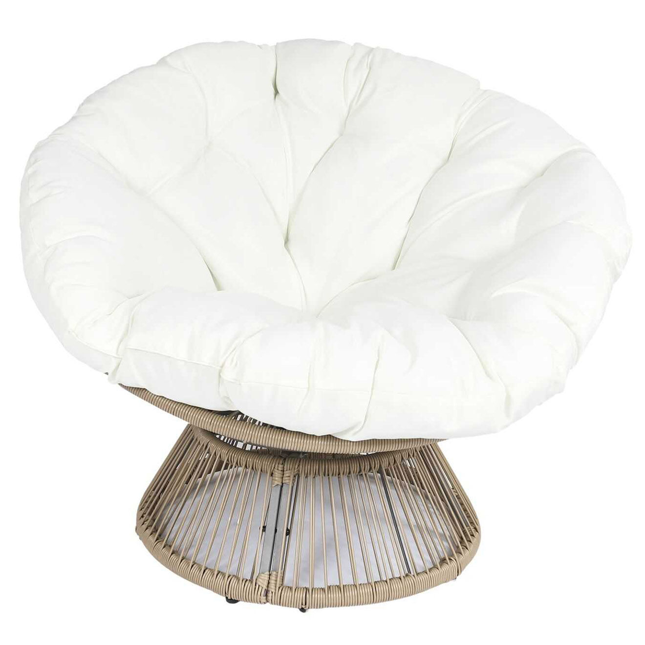 Home Deco Factory Fauteuil Cancun filaire naturel - 96x77x86 cm