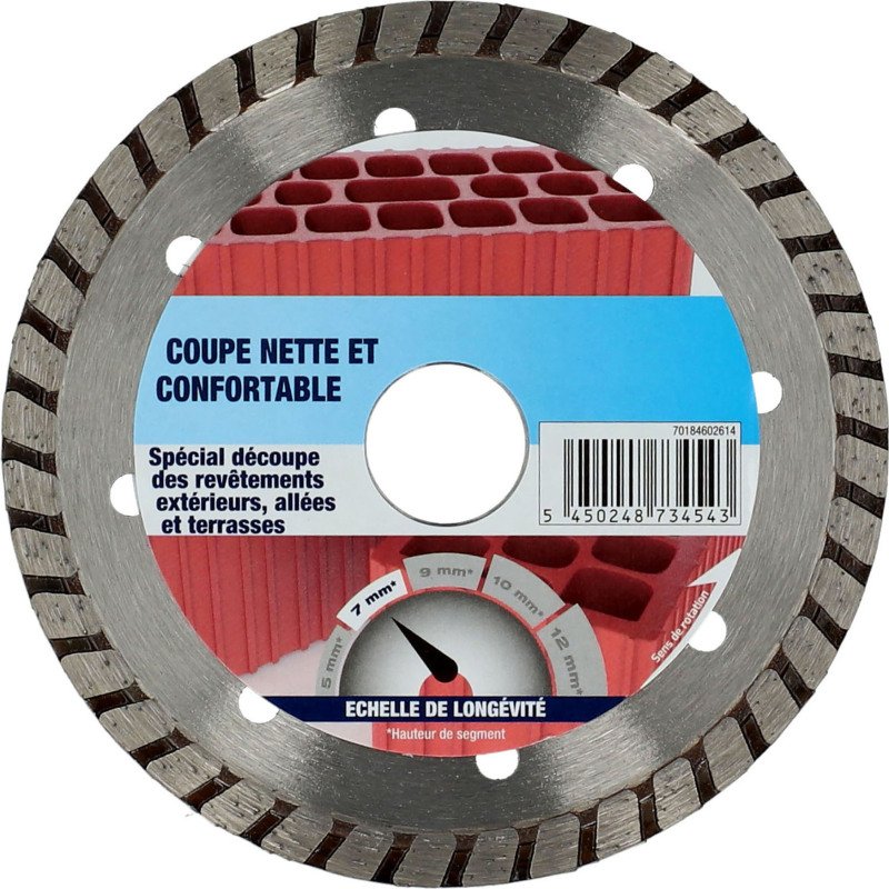Disque diamant Norton briques Ø 125 x 22,23 mm