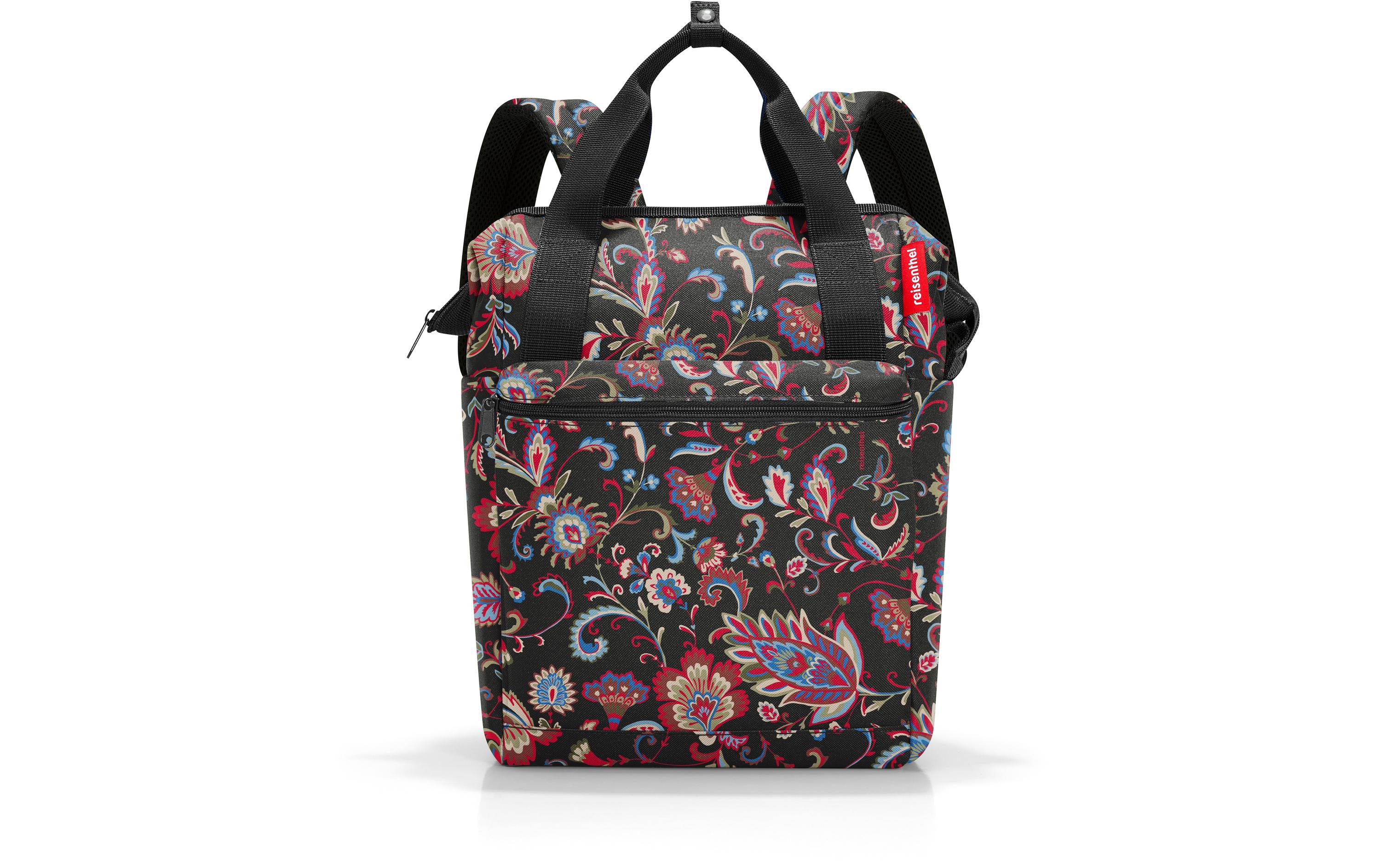 Rucksack Allrounder R Paisley BlackKombination aus Rucksack und Tragetasche