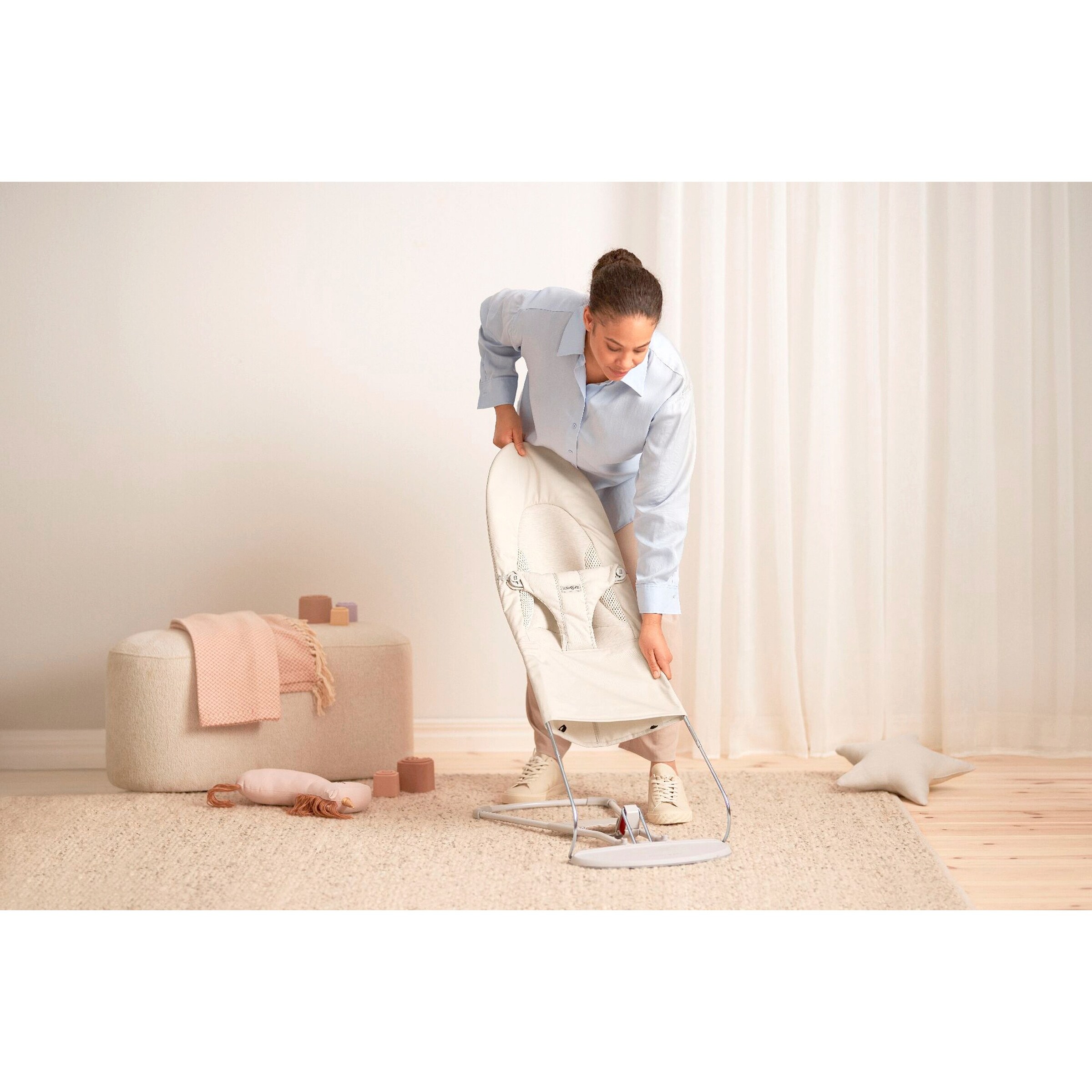 BabyBjörn Babywippe Balance Soft Tri-Fabric beige