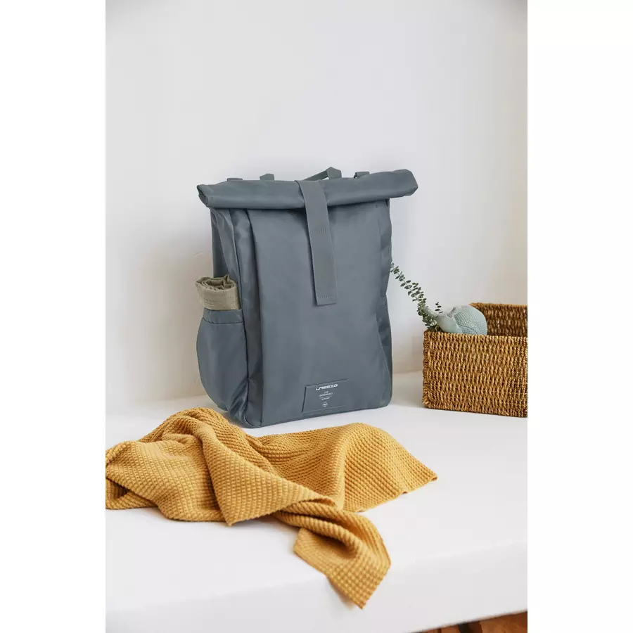 LÄSSIG Wickelrucksack Rolltop Up Backpack anthracite