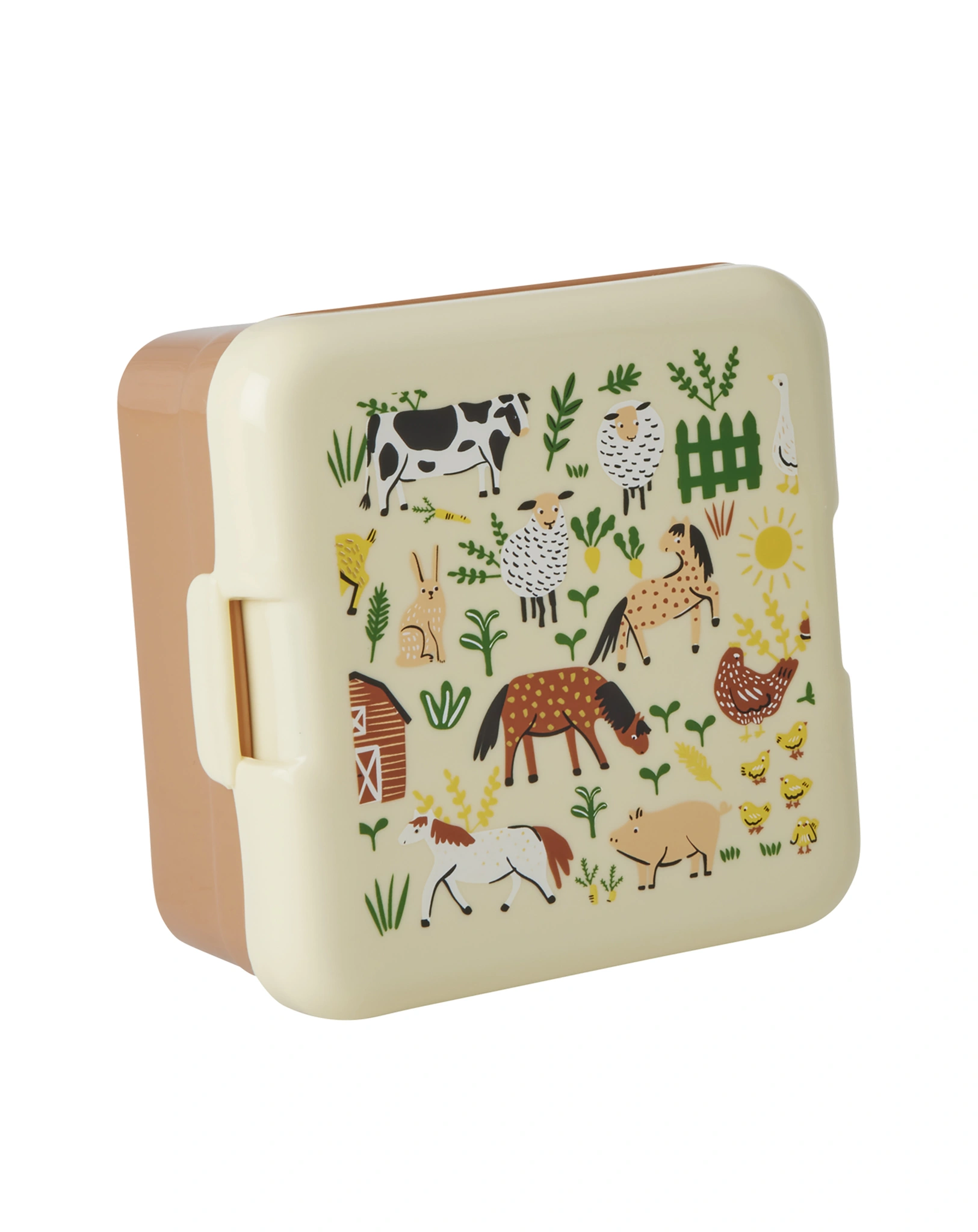Snackbox SMALL - FARM PRINT in bunt