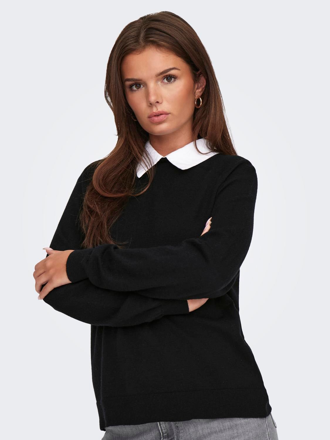 ONLANGIE Strickpullover Black