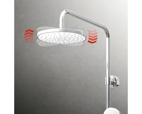 Douchekolom incl. eengreepsmengkraan Schulte Modern rond Wit Stijl D9692614 02