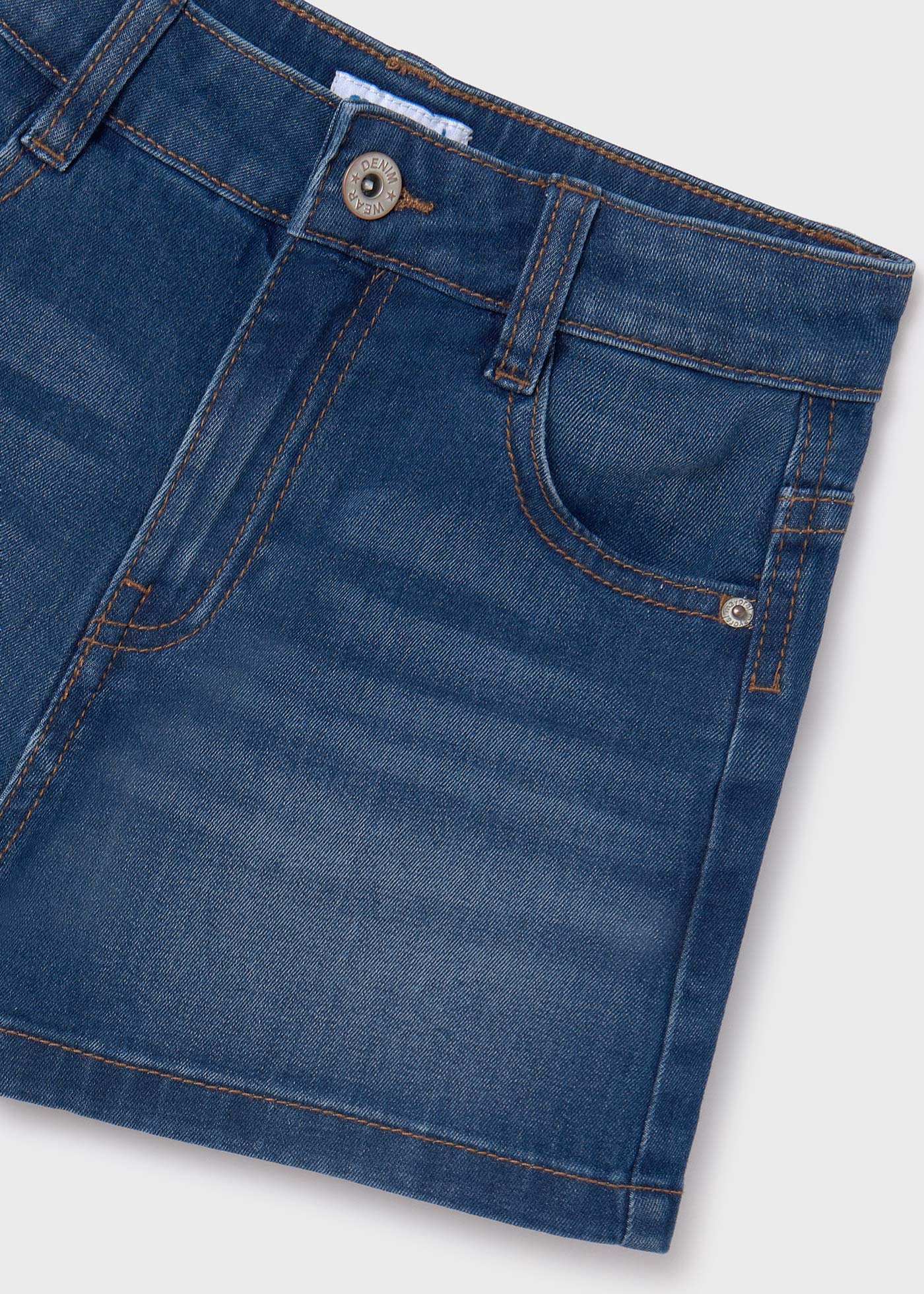 Shorts jeans pretos de lavagem ecológica para meninas