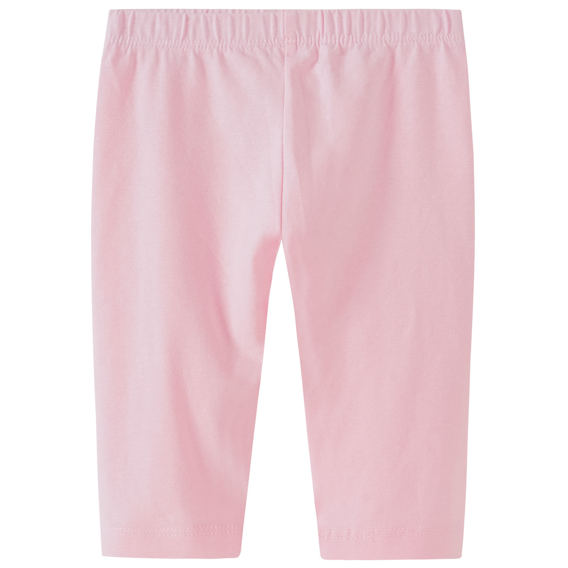 Famy 2 Baby Capri-Leggings im Basic-Look dunkelgrau / hellrosa