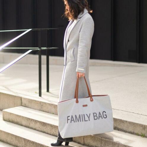 Family Bag Sac à langer Canvas Gris - CHILDHOME