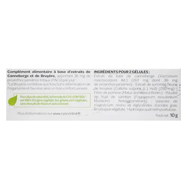 Arkopharma Cys-Control Conforto Urinário Cranberry 20 cápsulas