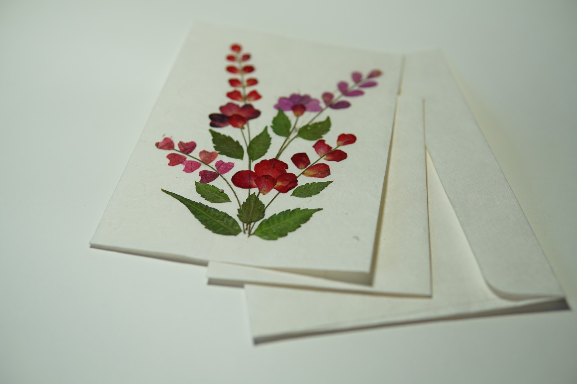 Grußkarte 'Blume', weiß, H 17,5 cm, B 12,5 cm günstig bestellen
