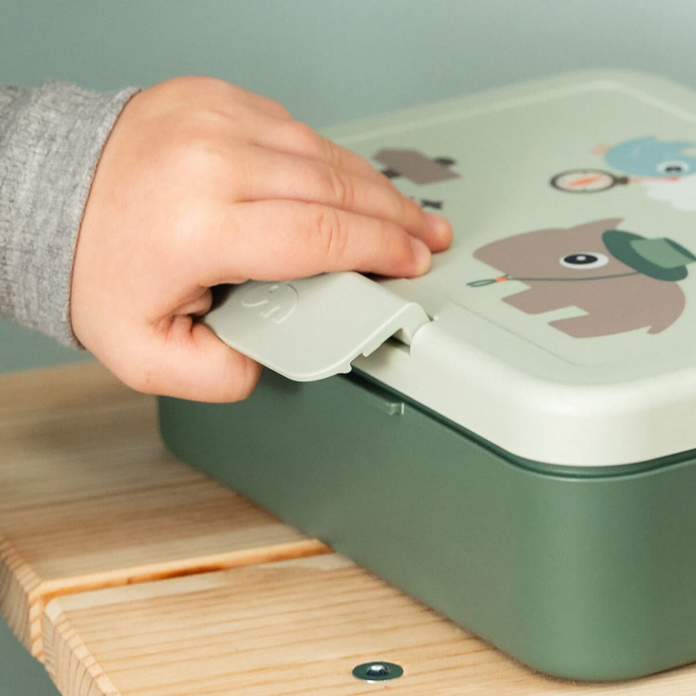 Køb DonebyDeer Green Tiny Trails Madkasse Med Opdeler