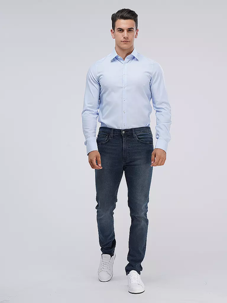 OLYMP LEVEL FIVE Hemd Body Fit Extralange Ärmel hellblau