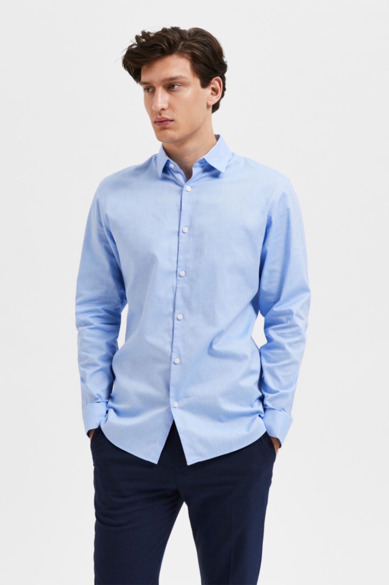 Camisa de manga comprida - Azul