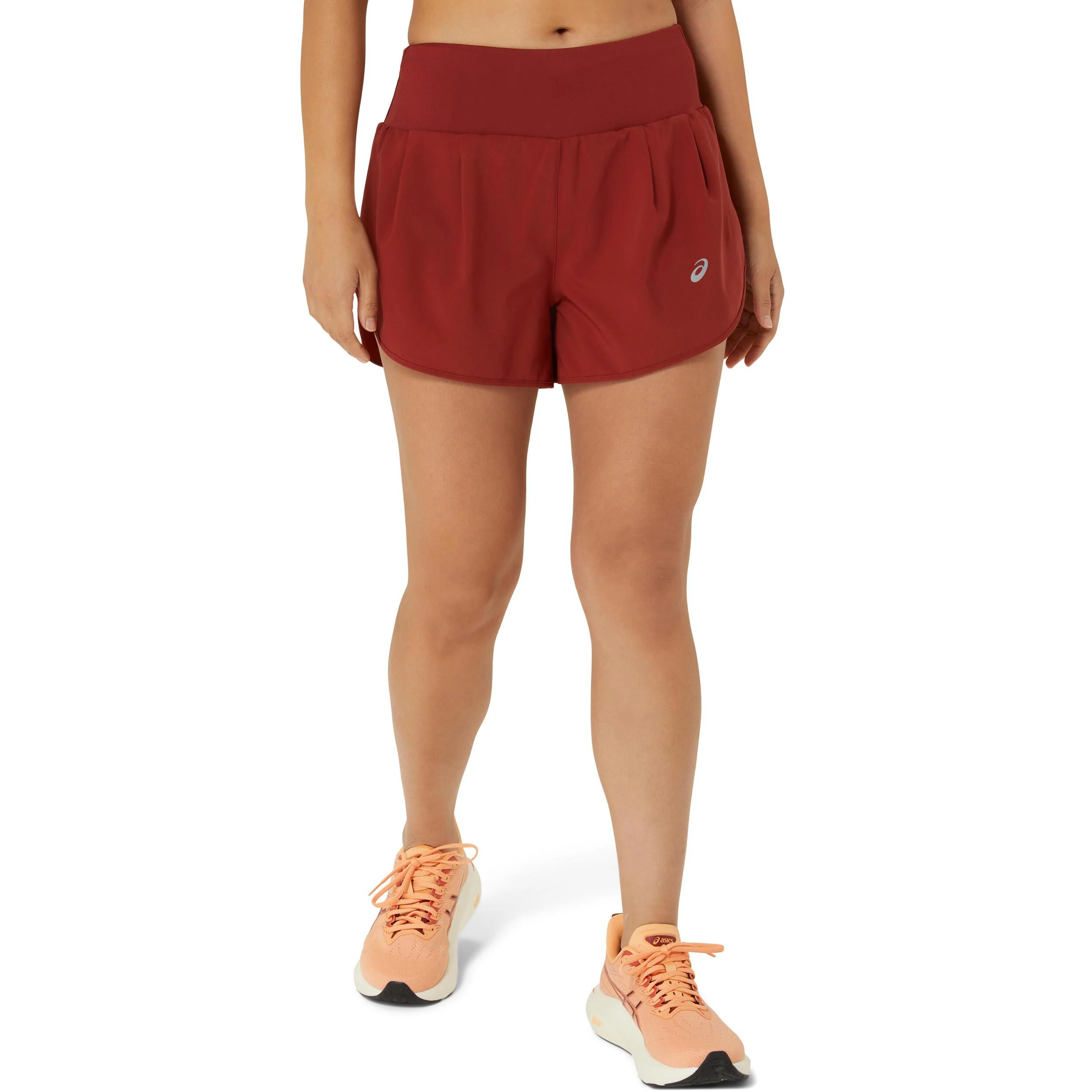 ASICS Road 3.5In Short De Running Femmes - Rouge Foncé