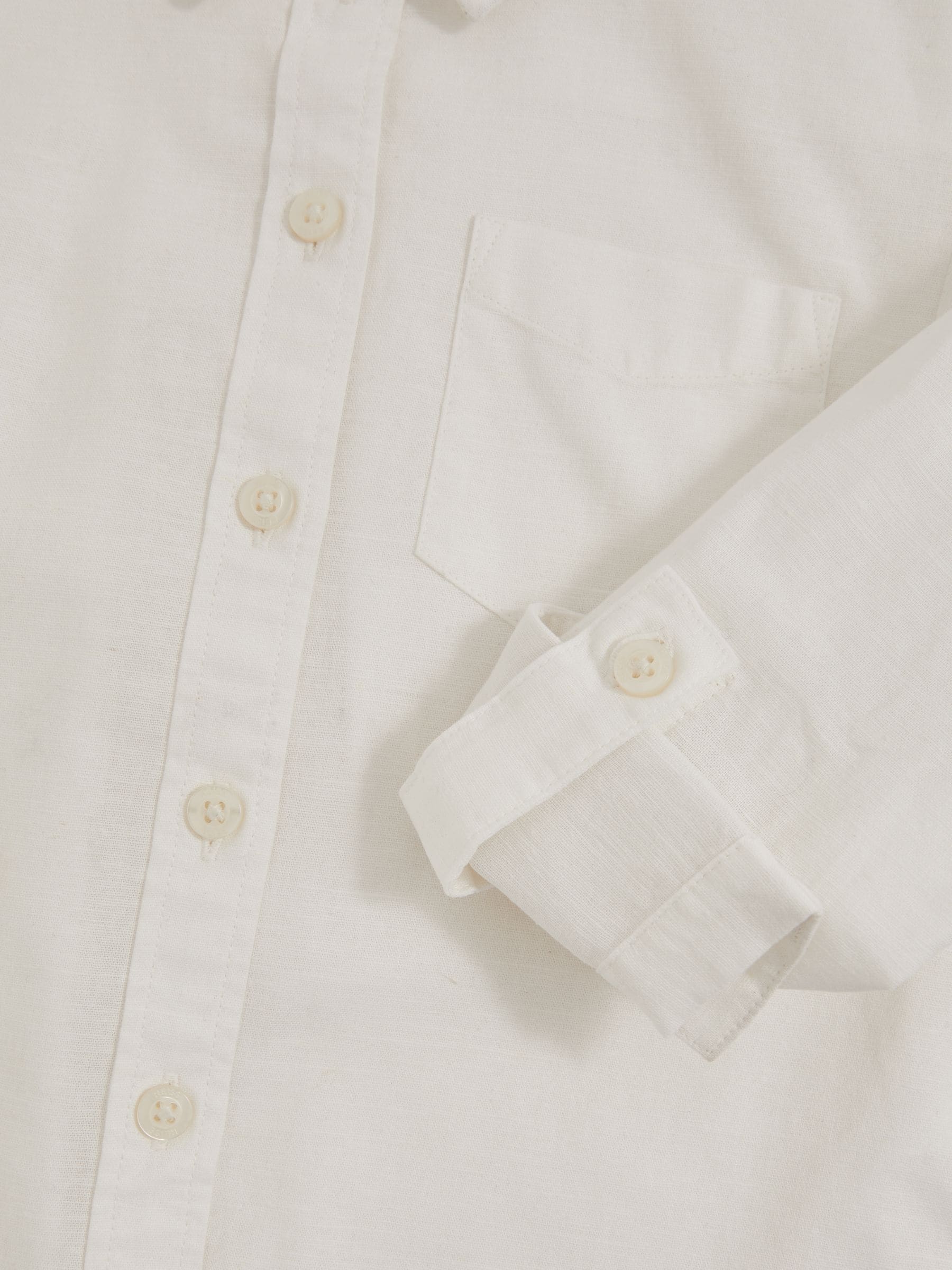 Ivoor - Reiss Leora Linen Roll-Cuff Shirt