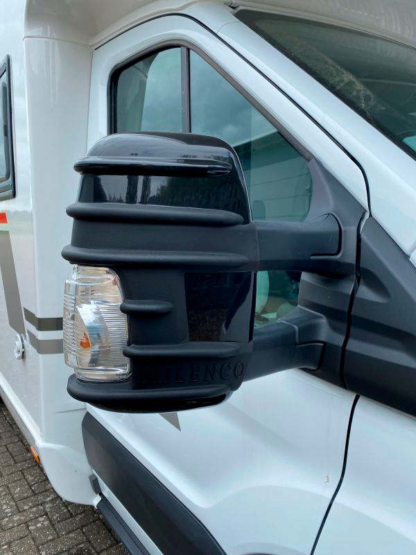 Milenco Spiegelschutz Stoßstangen für Ford Transit Mark 8 Schwarz