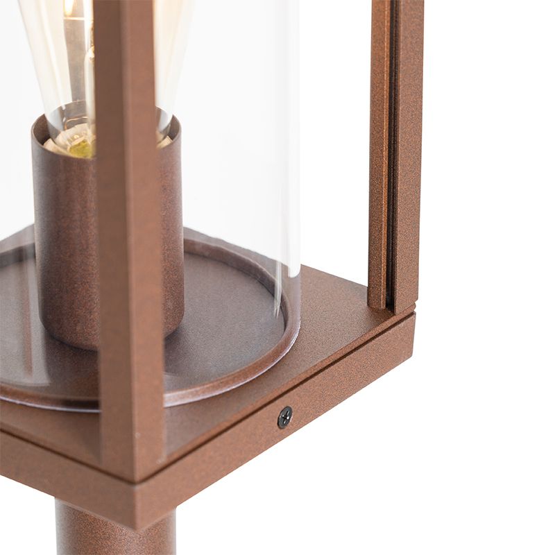 Industriële staande buitenlamp roestbruin 100 cm IP44 - Charlois