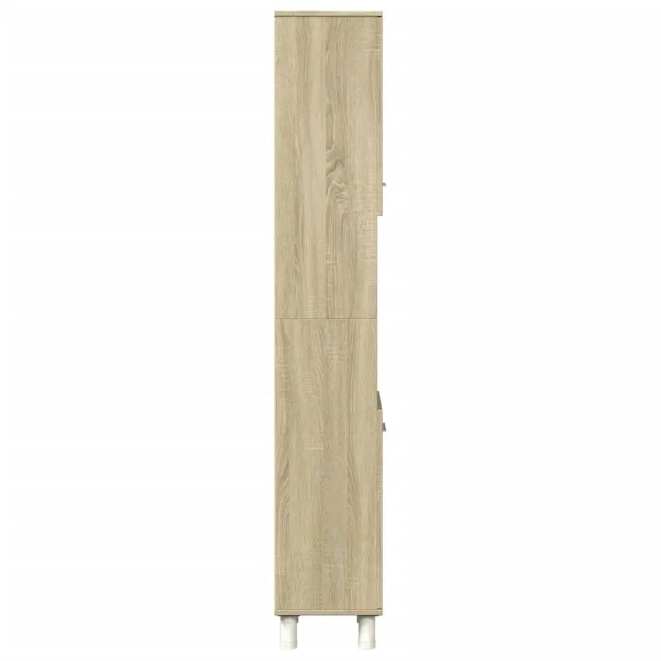 vidaXL - Kolomkast met 2 deuren 2 vakken - Sonoma eiken - Hout - 30.5x30x179 cm