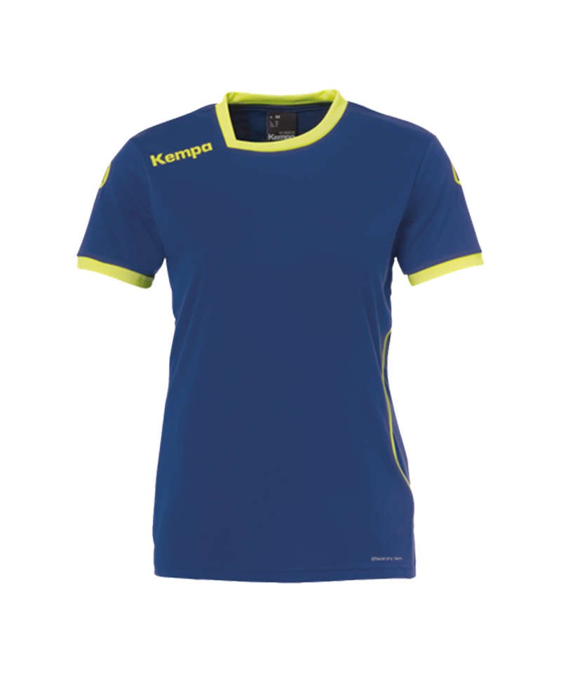 Kempa Curve Trikot T-Shirt Damen Blau Gelb F09