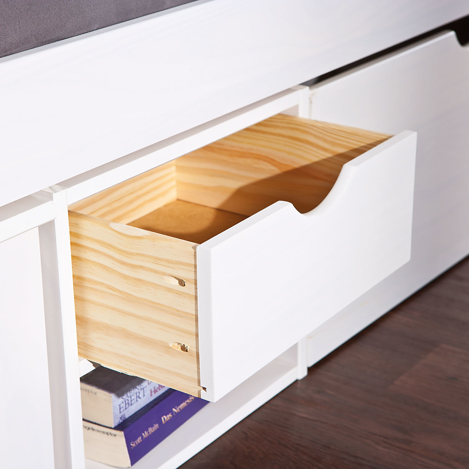 Funktionsbett TIM mit diversen Schubladen
