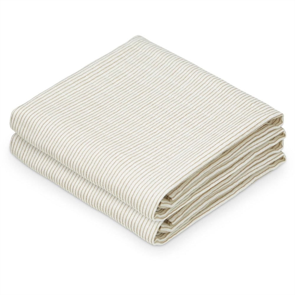 Stofbleer 2-pak Classic Stripes Camel