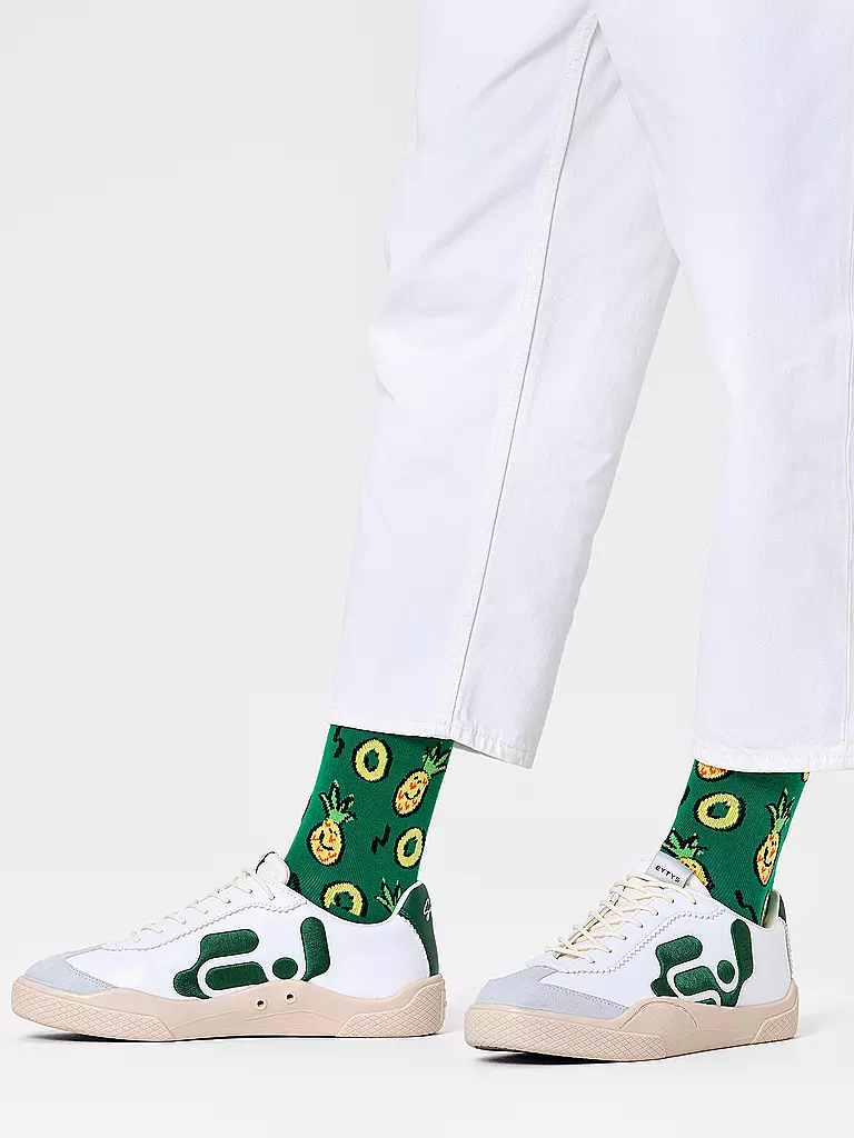 HAPPY SOCKS Herren Socken PINEAPPLE 41-46 green grün