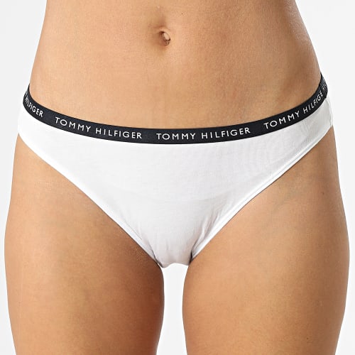 Lot De 3 Culottes Femme Bikini 2828 Bleu Marine Blanc Rouge