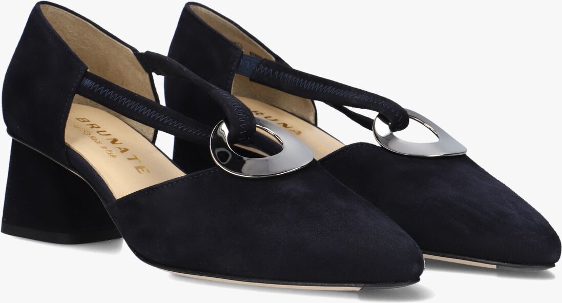 blauwe brunate ballerina's 51528