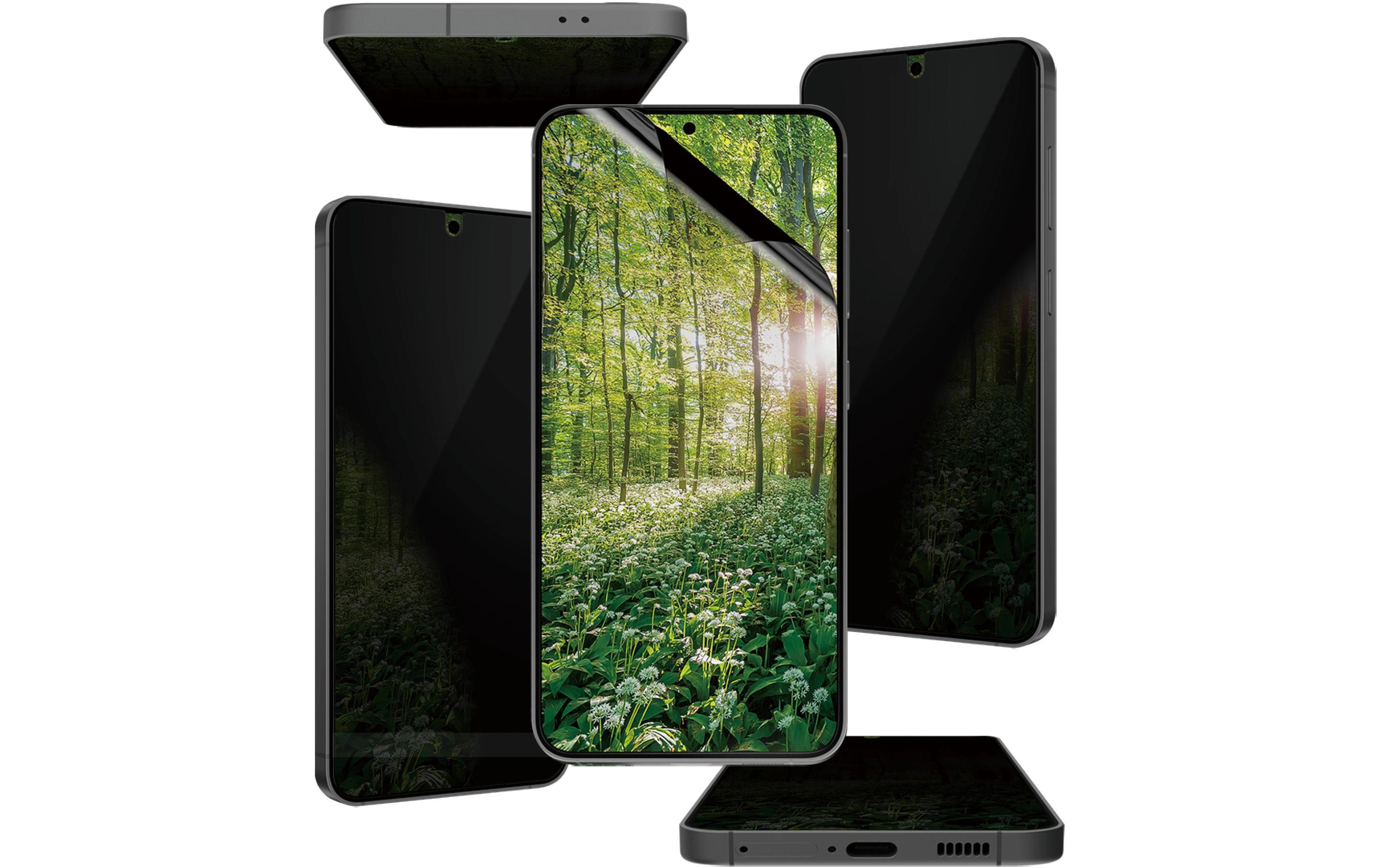 Displayschutz Ultra Wide Fit UWF Eco Matrix Galaxy S25+4-Way-Privacy Display-Schutzfolie für das Samsung Galaxy S25+
