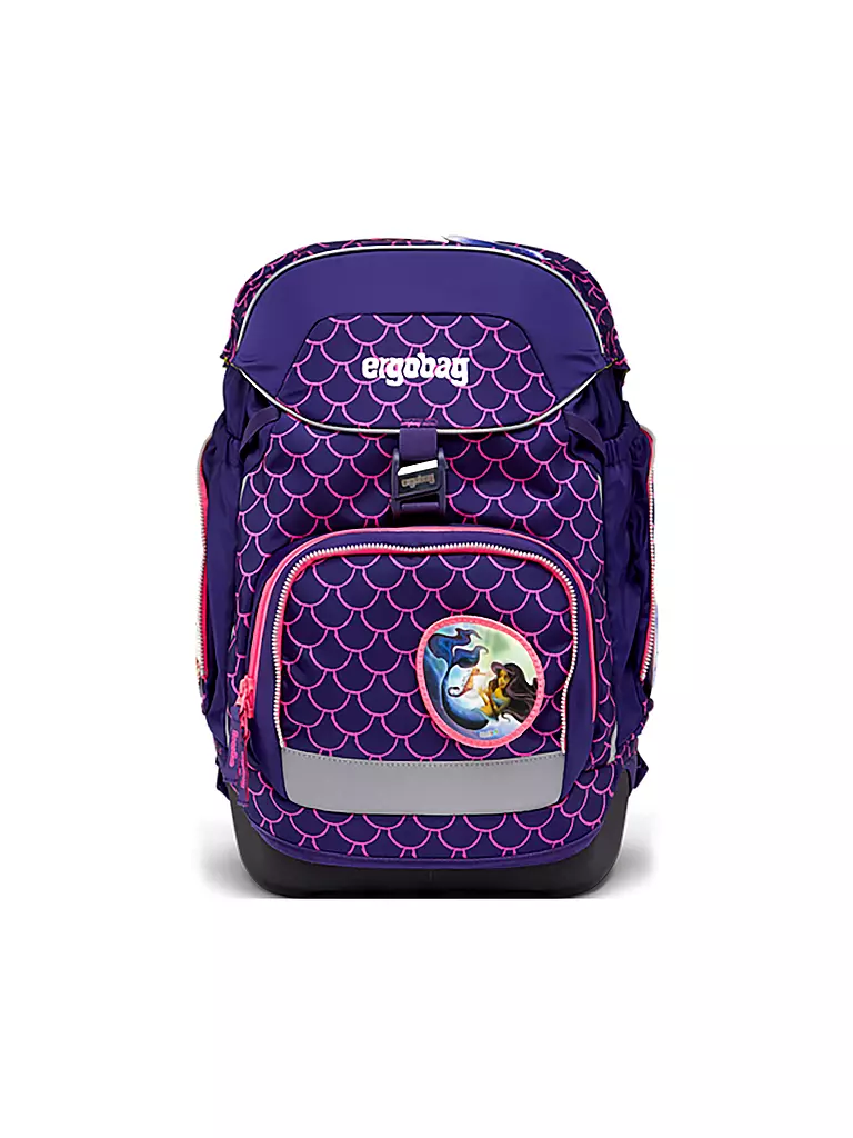 ERGOBAG Schultaschen Set 6tlg MAXI Lumi -  PerlentauchBäre lila