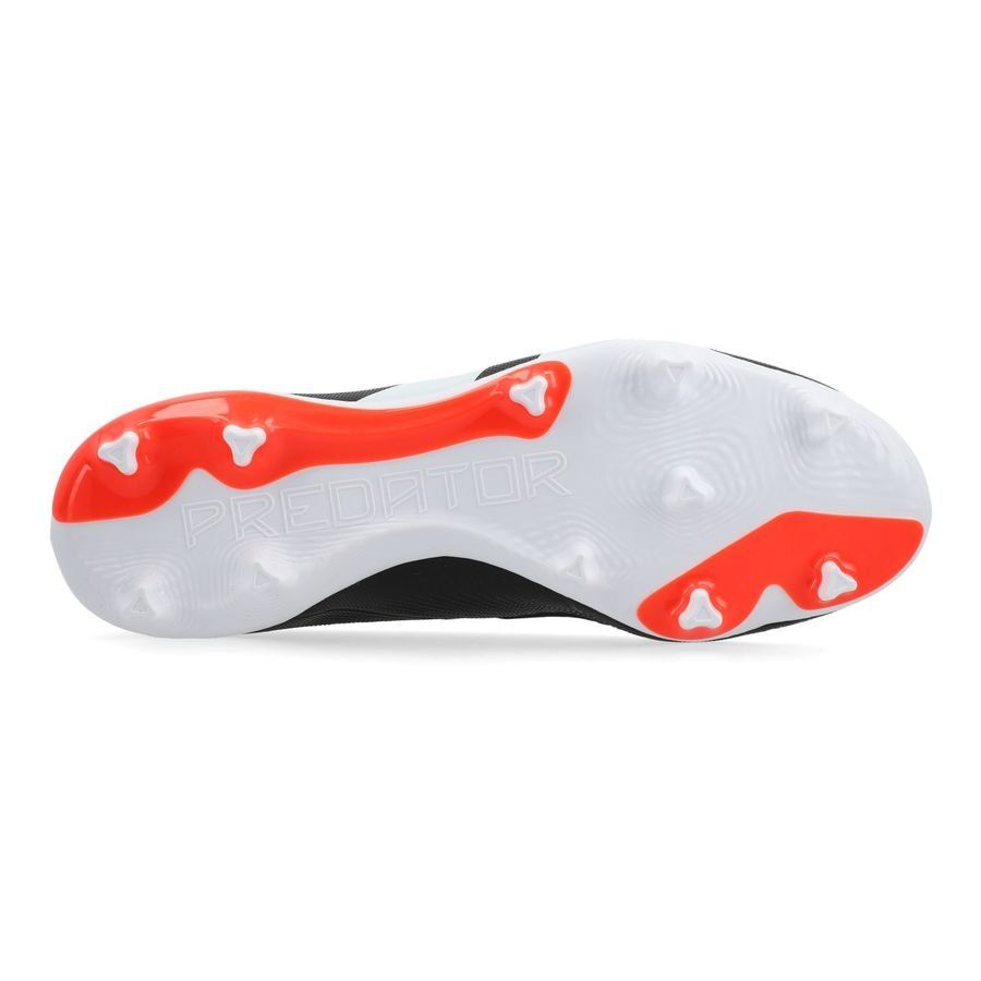 adidas Predator League Laceless FG Solar Energy - Noir/Blanc/Rouge