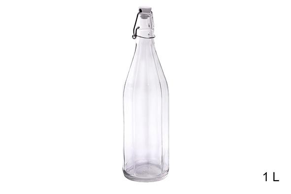 BOUTEILLE POLYGONE VERRE 1L