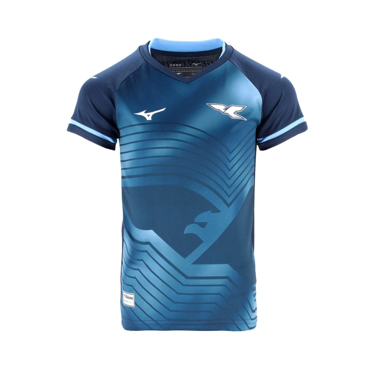 Conjunto Mizuno Lazio Segundo Equipamento 2025-2026 Criança