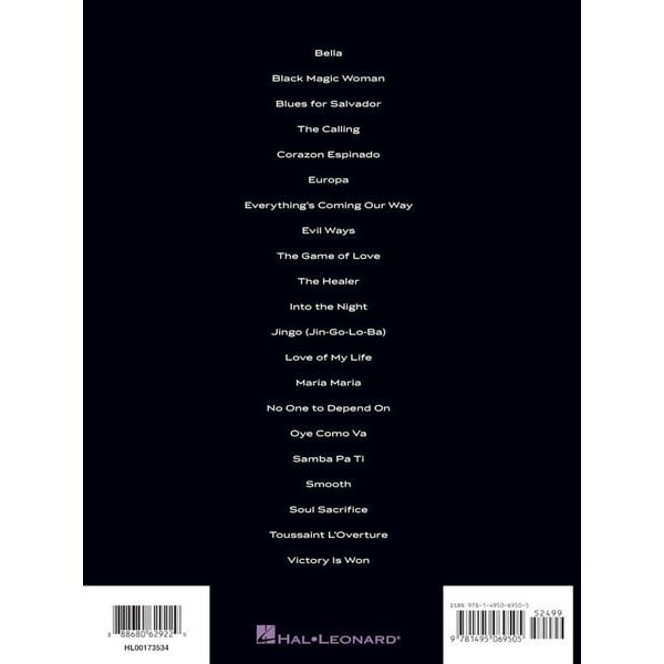 Hal Leonard Santana: Guitar Anthology