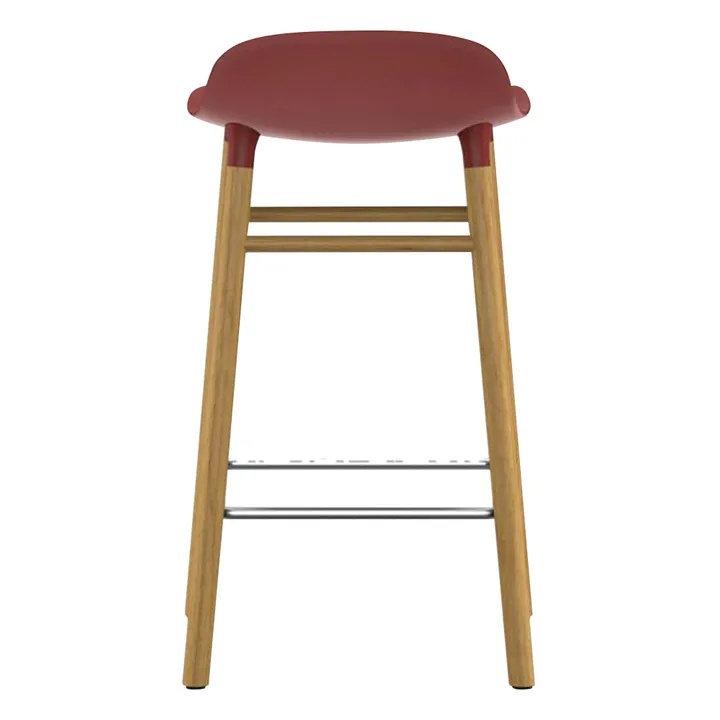 Normann Copenhagen Tabouret Form en chêne | Rouge