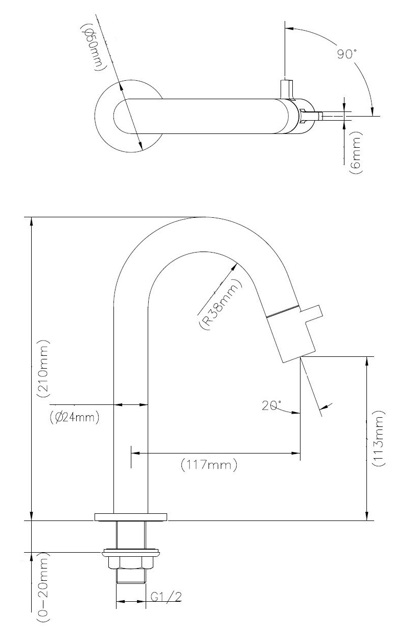 Best Design Nero Folo toiletkraan mat zwart