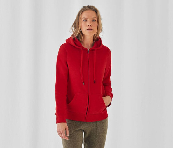 B&C BCW03Q - Sweat Capuche zippé QUEEN