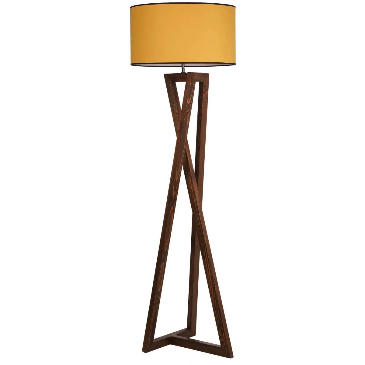 Hanah Home Lampadaire Macka - Noyer/Moutarde
