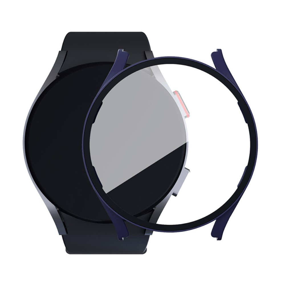 Samsung Galaxy Watch 5 / 4 (44 mm) Hardcase Bumper   Display Schutzglas - Dunkelblau